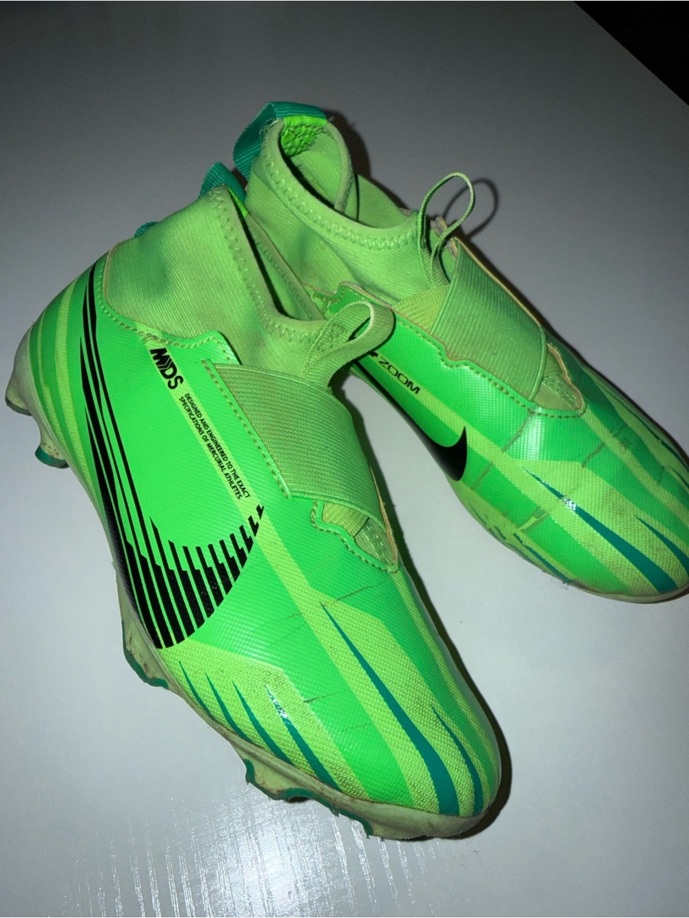 Nike Neon Green Soccer Cleats - CR7 Youth Design
